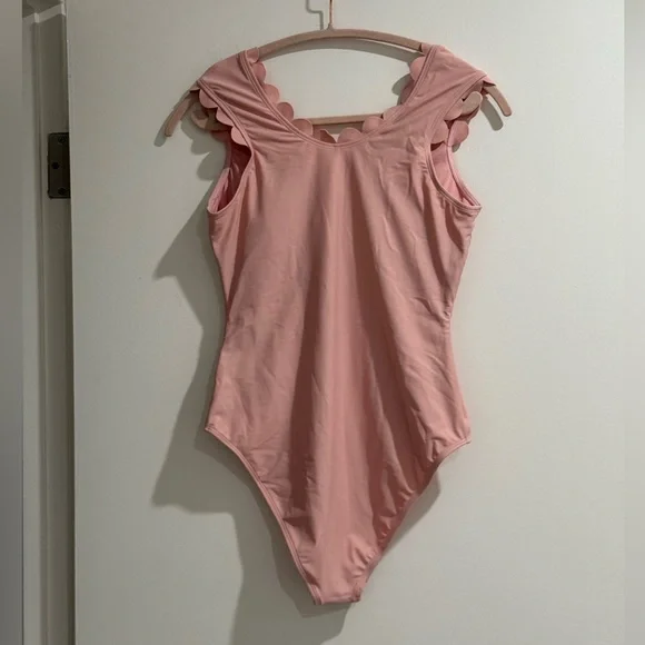 NWT pink one piece bathing suit Sz Medium MOVING SALE - Picture 2 of 2